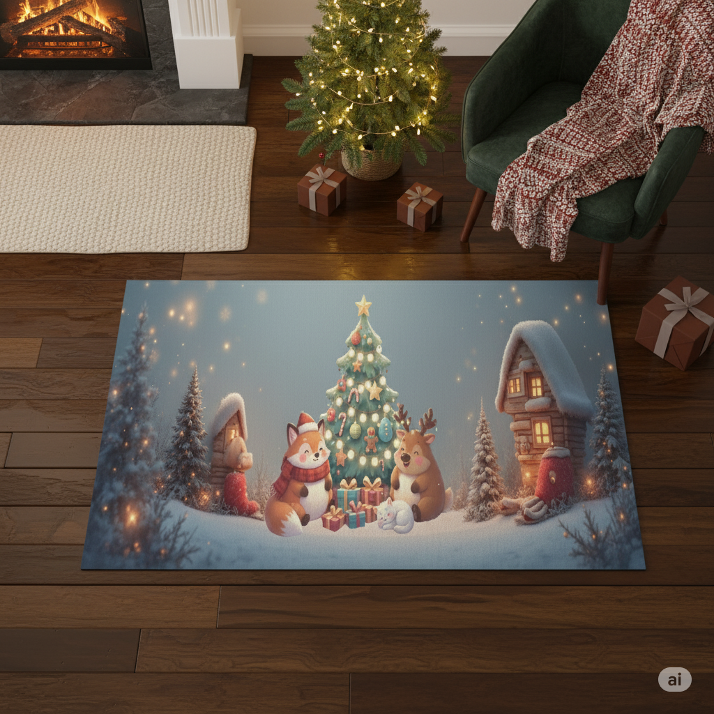 Christmas Animal Welcome Doormat