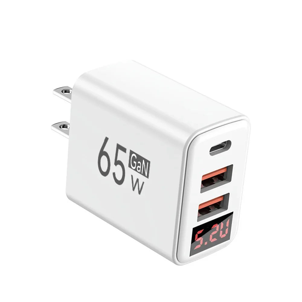 Anker - 65W GaN 3 Port Fast Charger