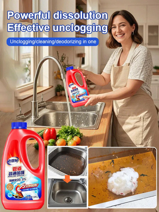 Gentle Kitchen Pipe Cleaner – Powerful & Safe Drain Unblocker