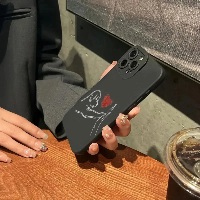 Cat Dog High Five Silicone IPhone Case