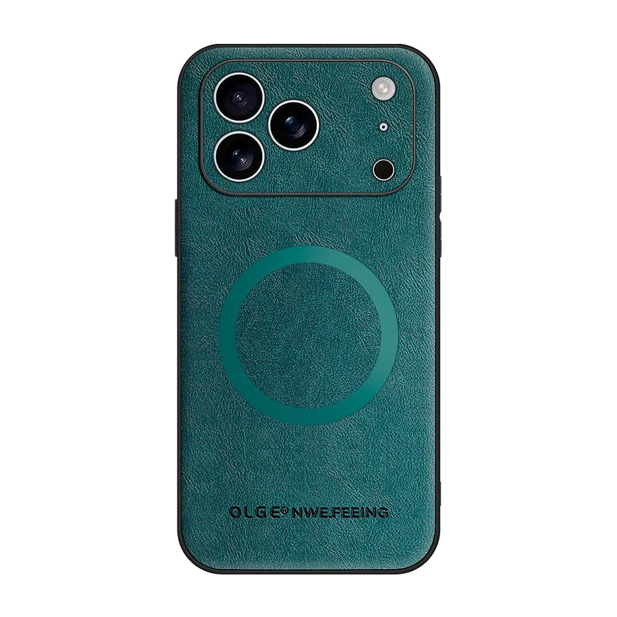 Luxury MagSafe Leather IPhone Case