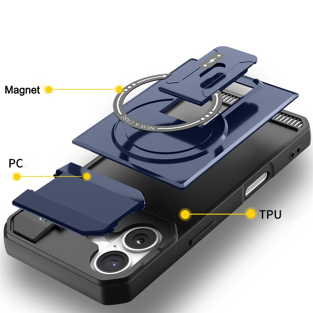 Flip Magnetic Armor IPhone Case