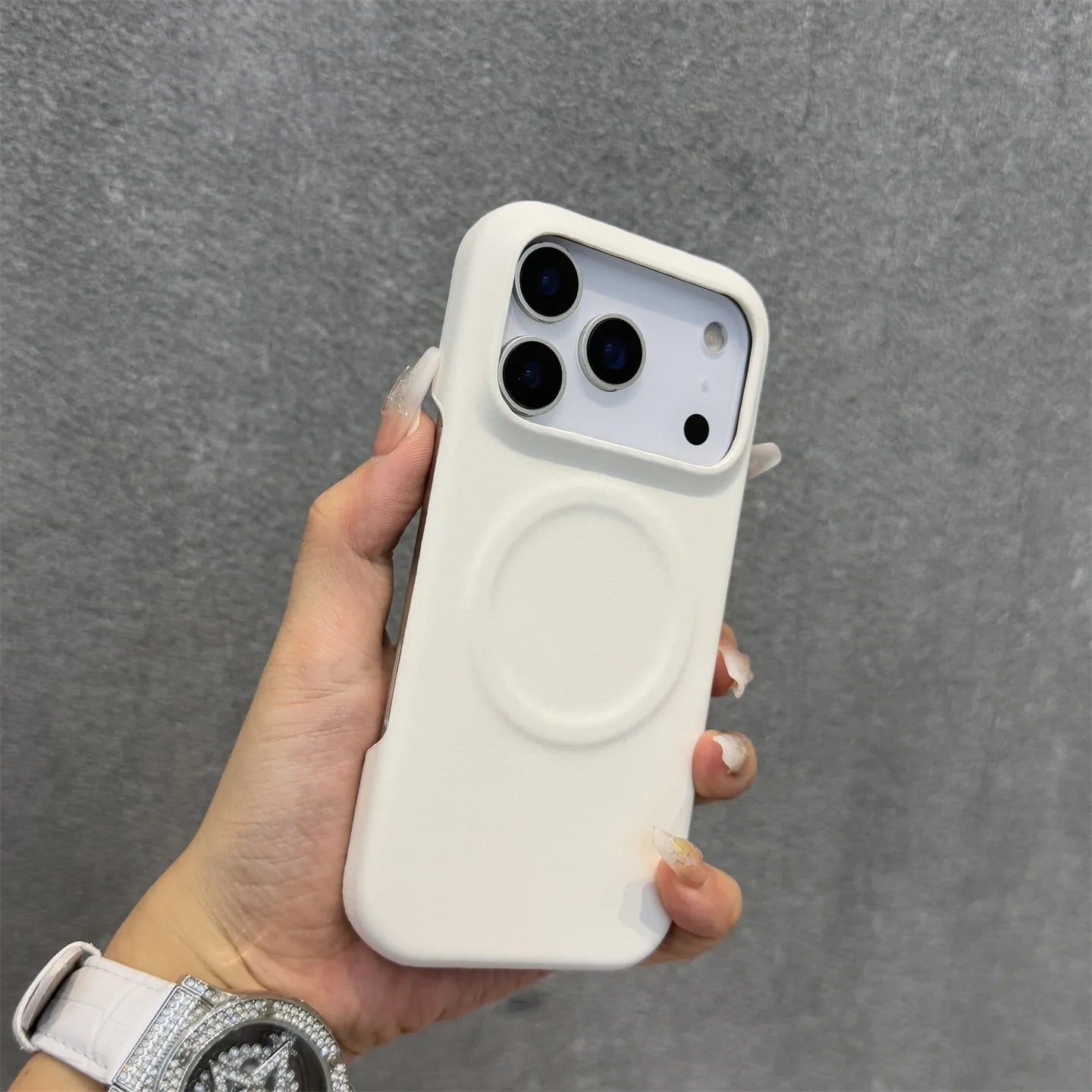 Handcrafted Sheepskin Feel Magnetic IPhone Case