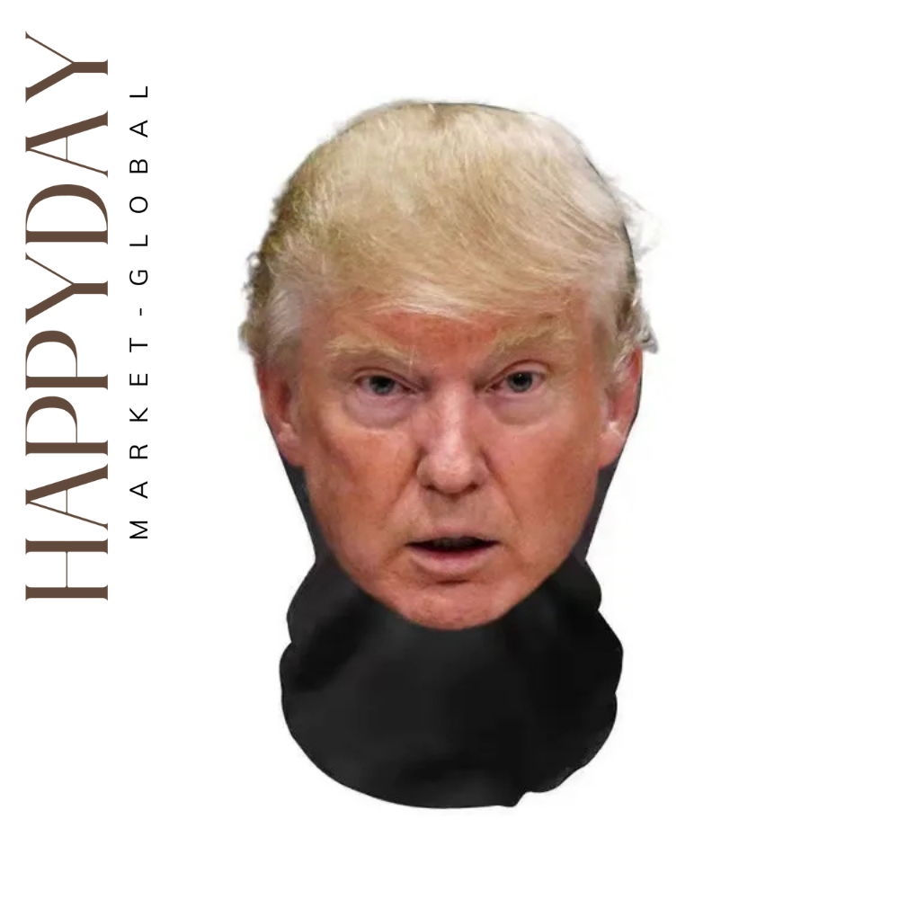 3D Printed Full Face Mask – Breathable Elastic Mesh Cosplay Headwear for Men & Women | Novelty Party Props & Tricky Hood
