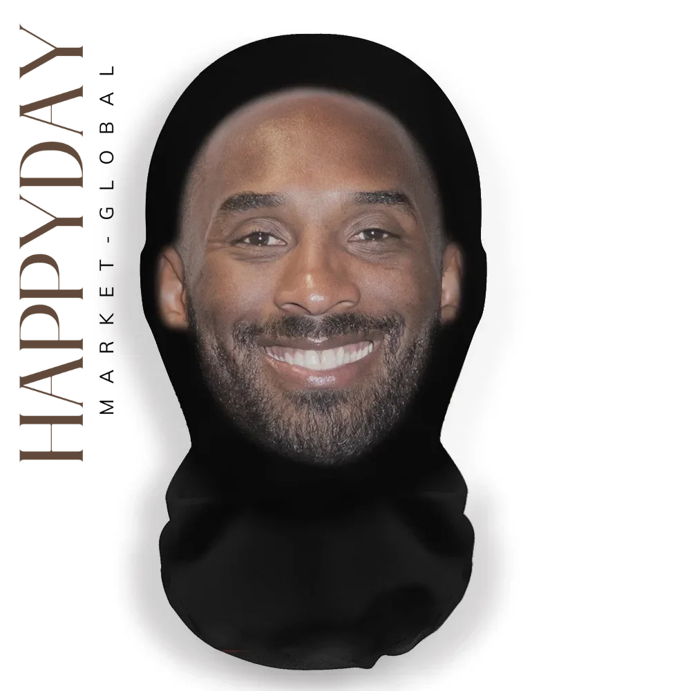 3D Printed Full Face Mask – Breathable Elastic Mesh Cosplay Headwear for Men & Women | Novelty Party Props & Tricky Hood