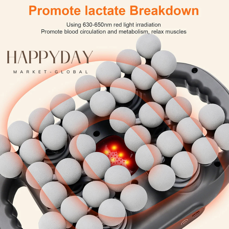 HAPPYDAY - 42-Heads Fascia Gun – Professional Deep Tissue Muscle Massager