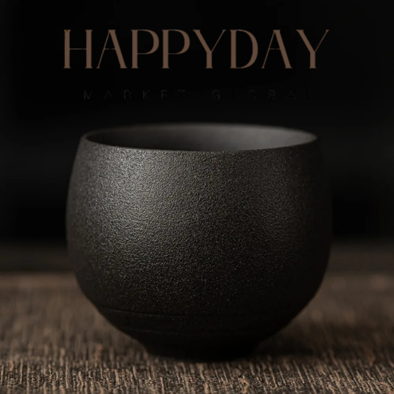 HAPPYDAY - Teaware Japanese Stoneware Tea Cup – Handmade Retro Master Cup