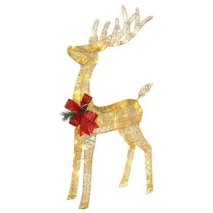 3D Lighted Reindeer – 1 Piece With 90 LED Lights