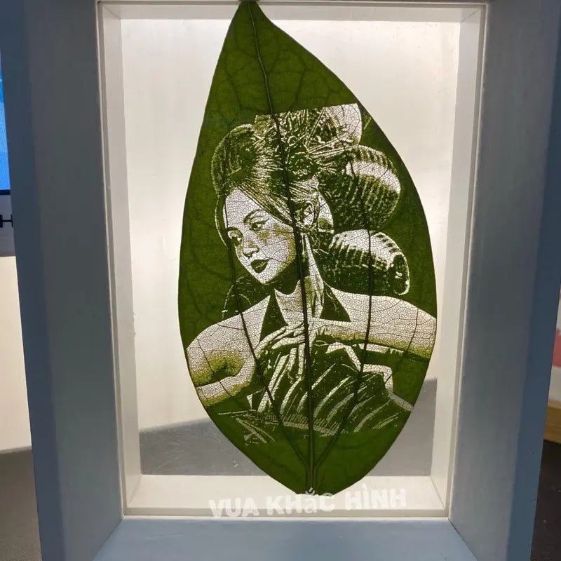 Handcrafted Leaf Engraving — Turn Any Image into a Work of Nature