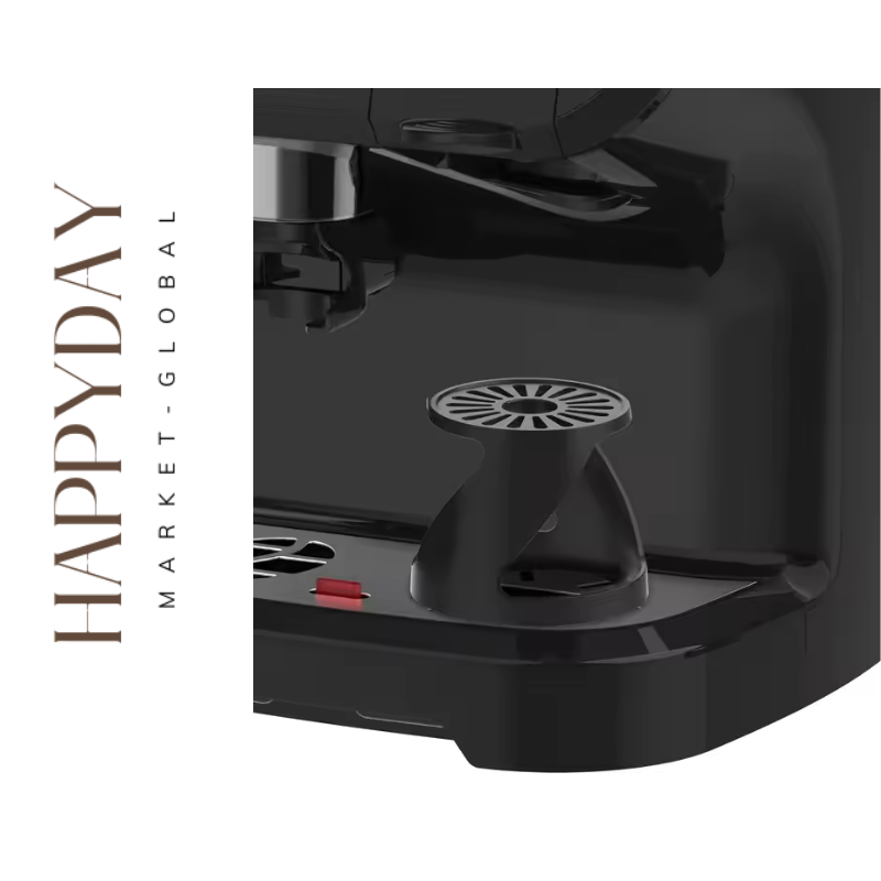HAPPYDAY - Professional Espresso Coffee Maker Capsule Coffee Machine with Grinder