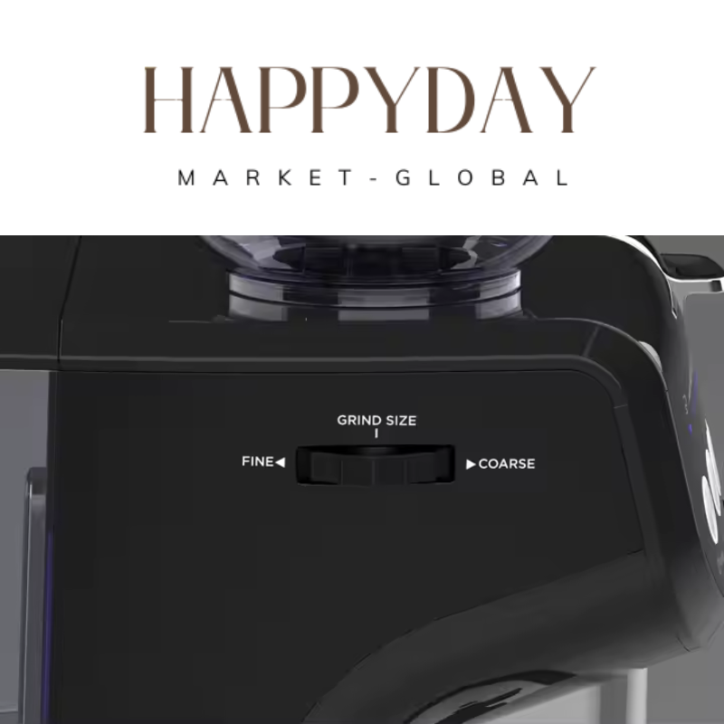 HAPPYDAY - Professional Espresso Coffee Maker Capsule Coffee Machine with Grinder