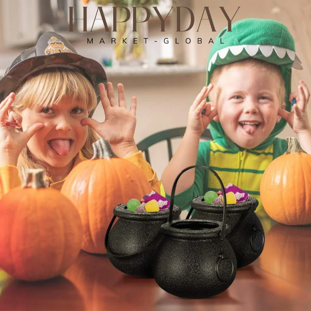 Mini Cauldron Buckets - Halloween Candy Holders