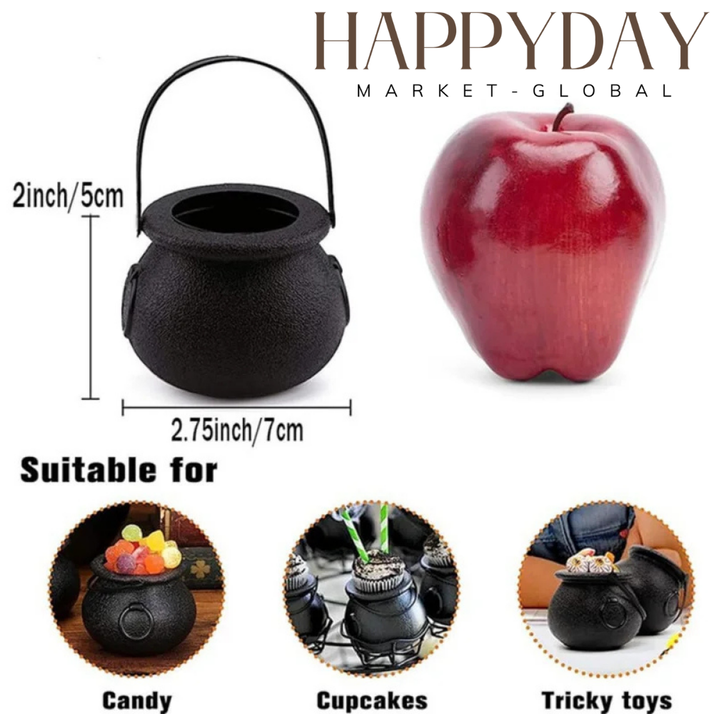 Mini Cauldron Buckets - Halloween Candy Holders
