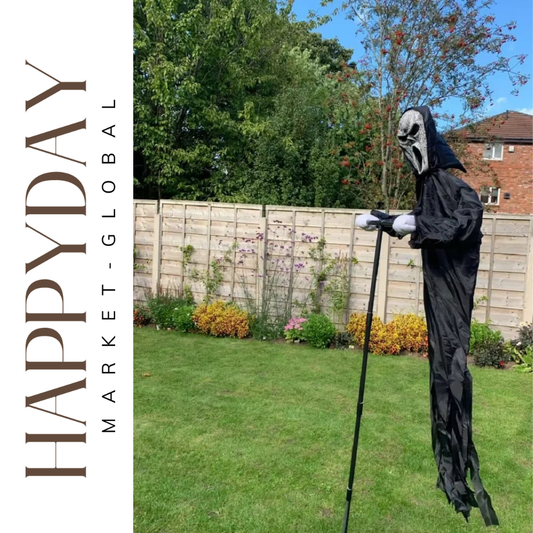 Ghostface Scarecrow – Haunting Garden Halloween Decor
