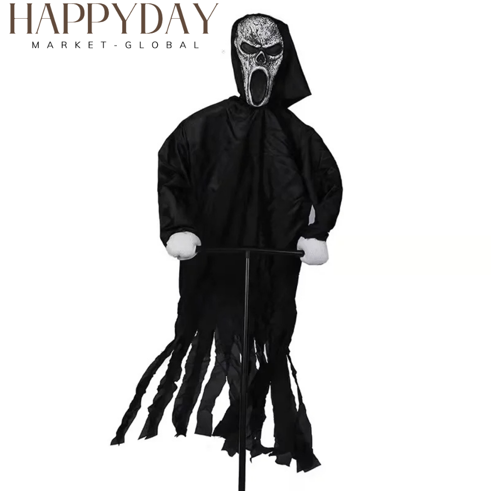 Ghostface Scarecrow – Haunting Garden Halloween Decor