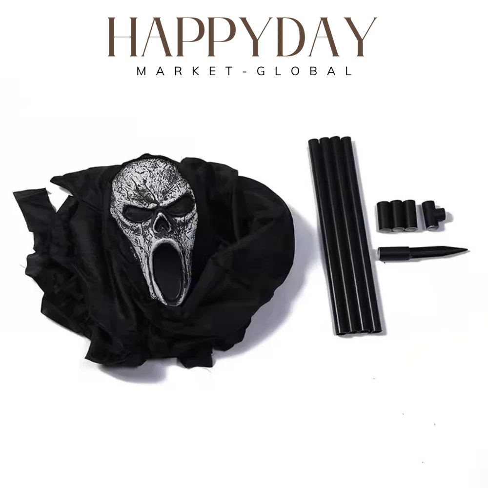 Ghostface Scarecrow – Haunting Garden Halloween Decor