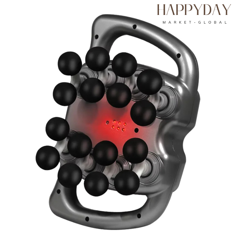 HAPPYDAY - Deep Tissue Massage Gun | 16 Heads Fascia Muscle Massager
