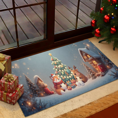 Christmas Animal Welcome Doormat