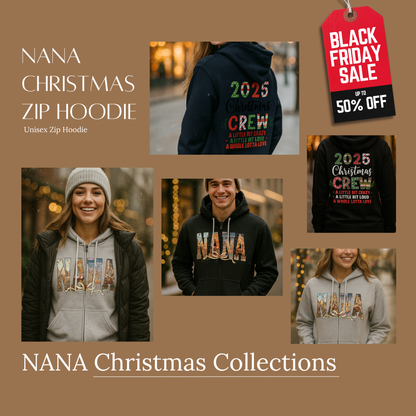 NANA Christmas Zip Hoodie – ZH1