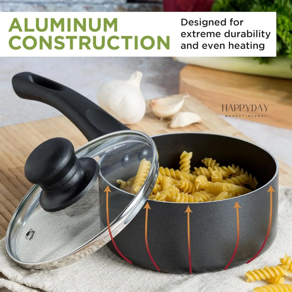 HAPPYDAY - Ceramic Nonstick Cookware Set 26 Piece
