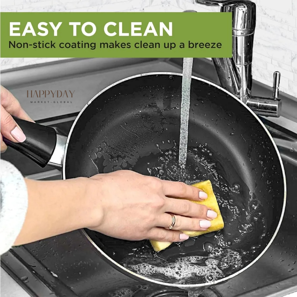 HAPPYDAY - Ceramic Nonstick Cookware Set 26 Piece
