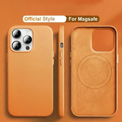 Handcrafted MagSafe Leather IPhone Case