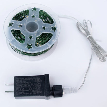 Twinkle Star Green Wire Christmas Fairy Lights