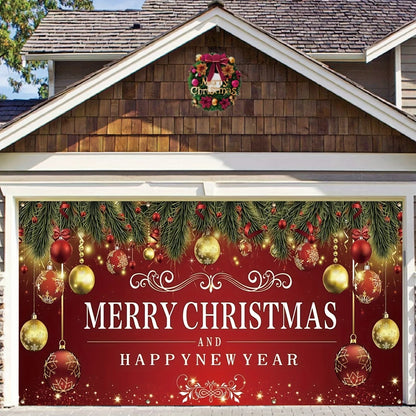 Merry Christmas Garage Banner