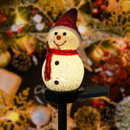 Snowman Solar Garden Light