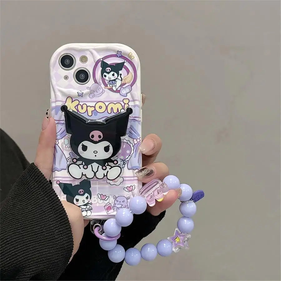 Kuromi x Hello Kitty Bracelet IPhone Case