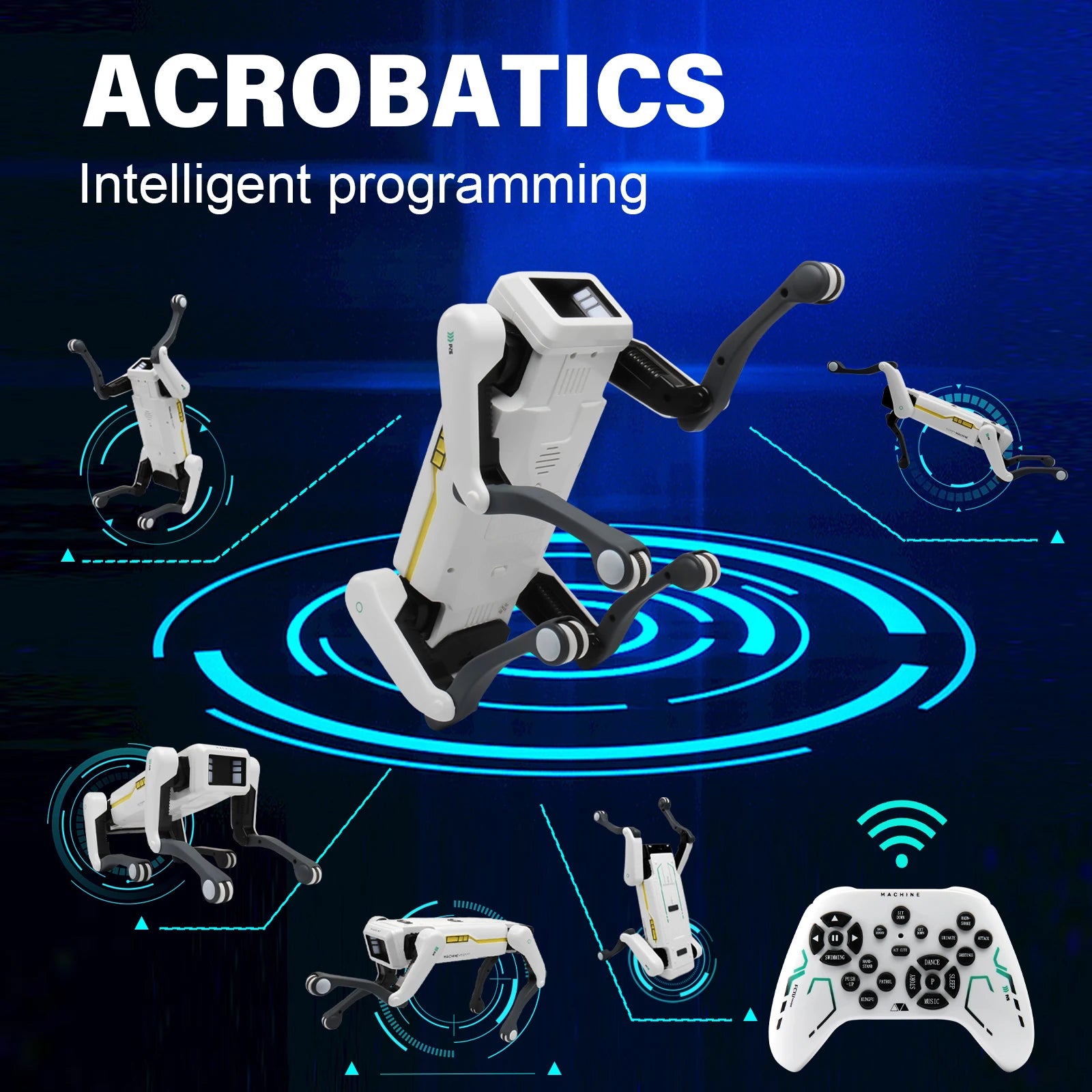 AI Robot Dog – Interactive Smart Pet with Voice Commands, App Control & Programmable Tricks