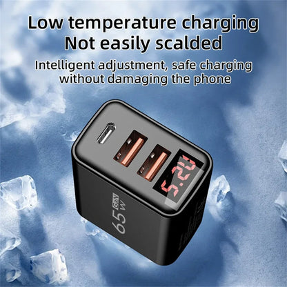 Anker - 65W GaN 3 Port Fast Charger