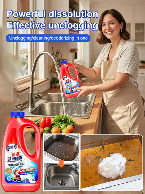 Gentle Kitchen Pipe Cleaner – Powerful & Safe Drain Unblocker