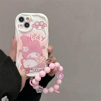 Kuromi x Hello Kitty Bracelet IPhone Case