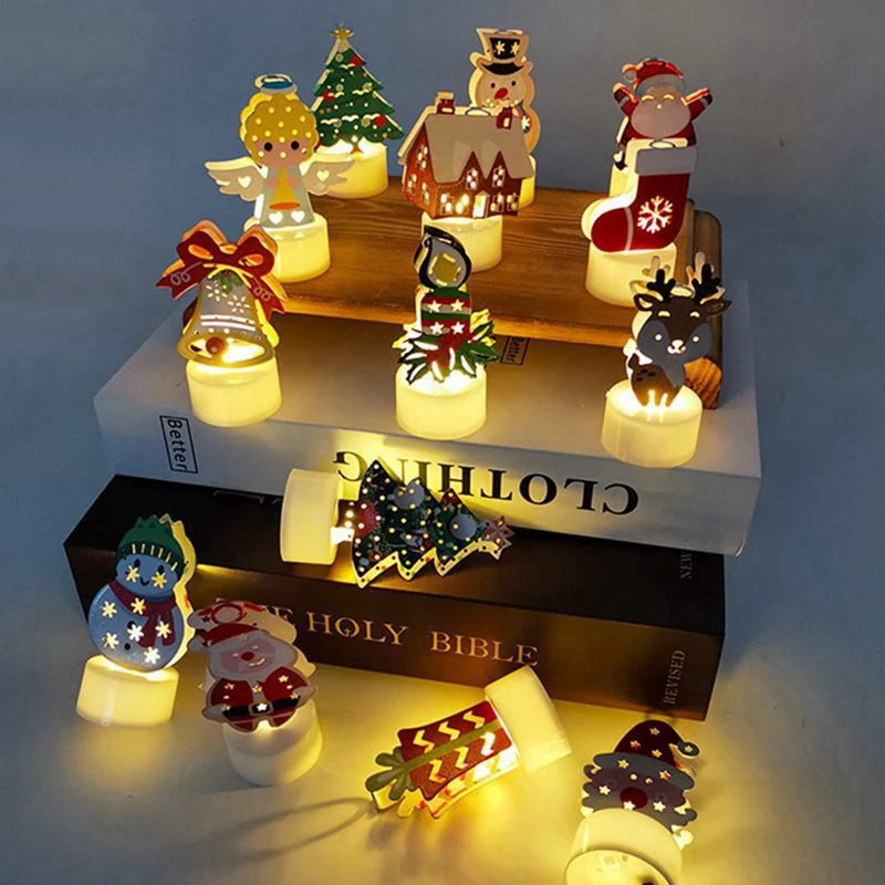 Mystery Box: Christmas Light Snowman Santa Luminous Night Ornaments