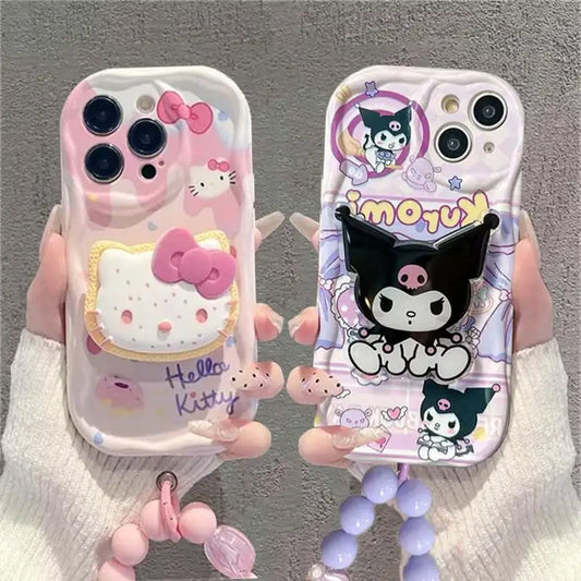 Kuromi x Hello Kitty Bracelet IPhone Case