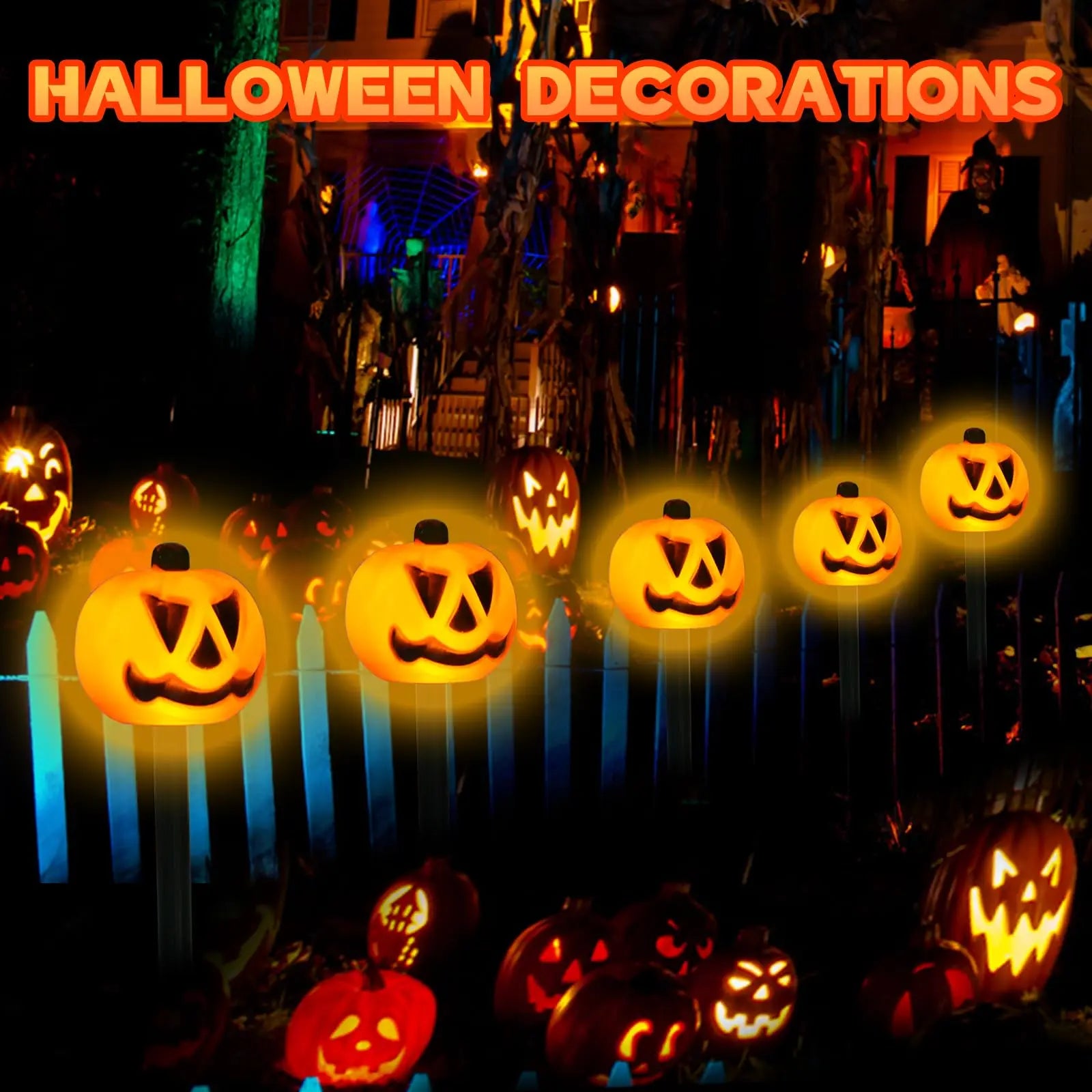 Solar Halloween Pathway Lights