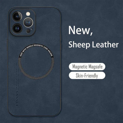 Vintage Sheepskin Leather MagSafe IPhone Case