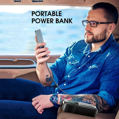 GO Portable Car Jump Starter & Air Compressor – 4 in 1 Tire Inflator, Power Bank & Emergency Battery Booster