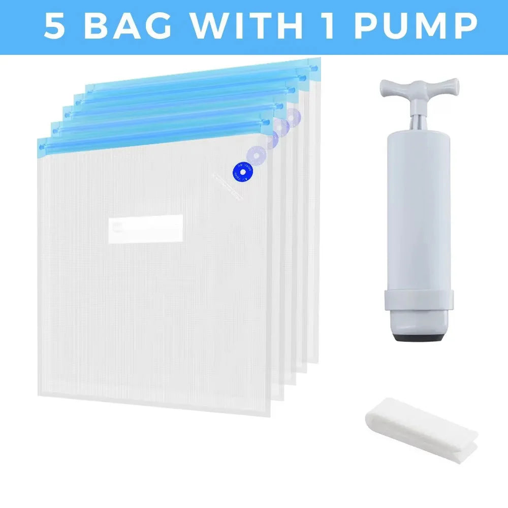 HAPPYDAY - Reusable Vacuum Sealer Bags – PA+PE Material, Eco-Friendly & Durable