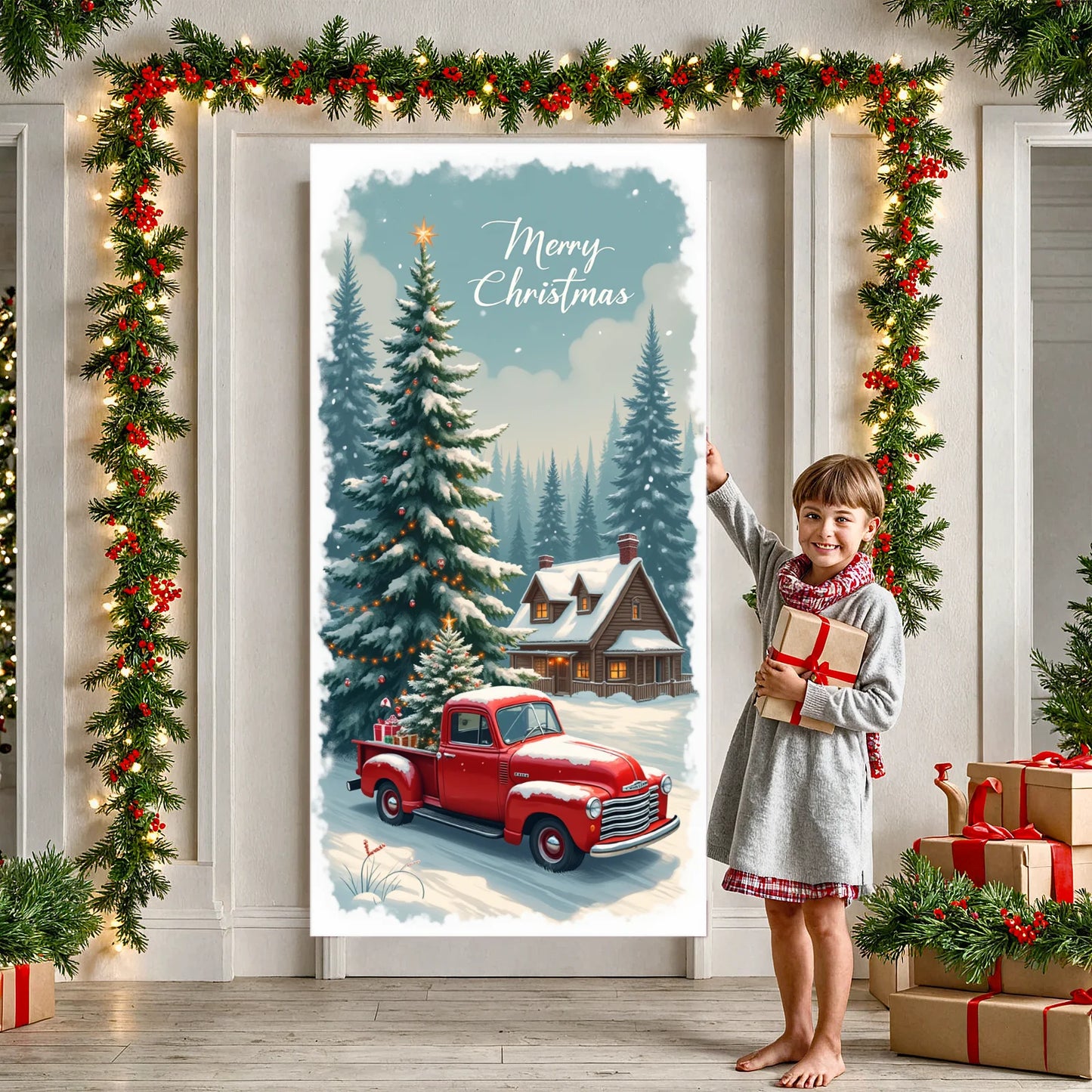 Christmas Door Cover Decorations