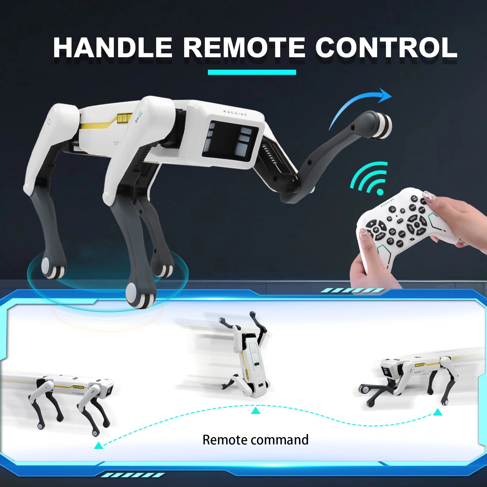 AI Robot Dog – Interactive Smart Pet with Voice Commands, App Control & Programmable Tricks