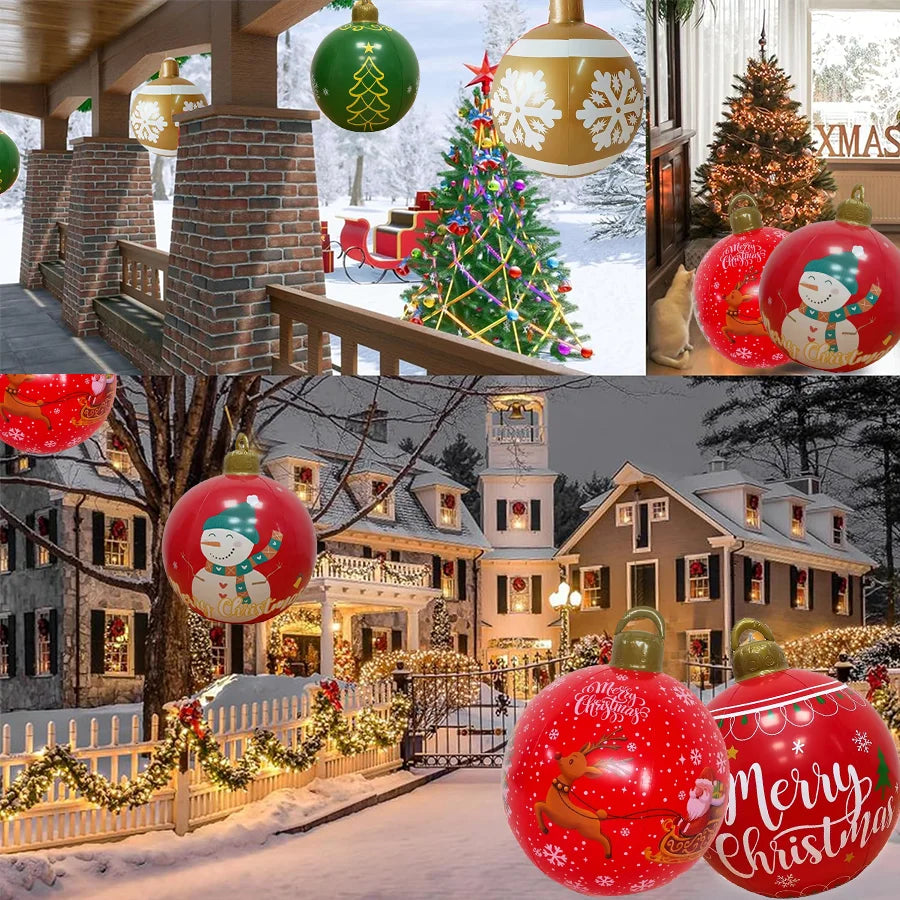 Giant Inflatable Christmas Ball — Make Your Yard Shine This Holiday!