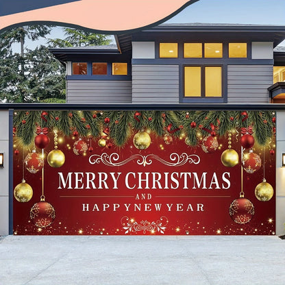 Merry Christmas Garage Banner