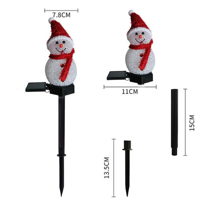 Snowman Solar Garden Light