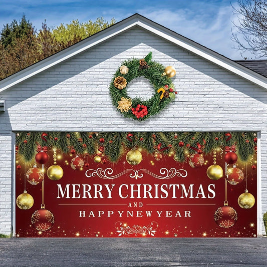 Merry Christmas Garage Banner