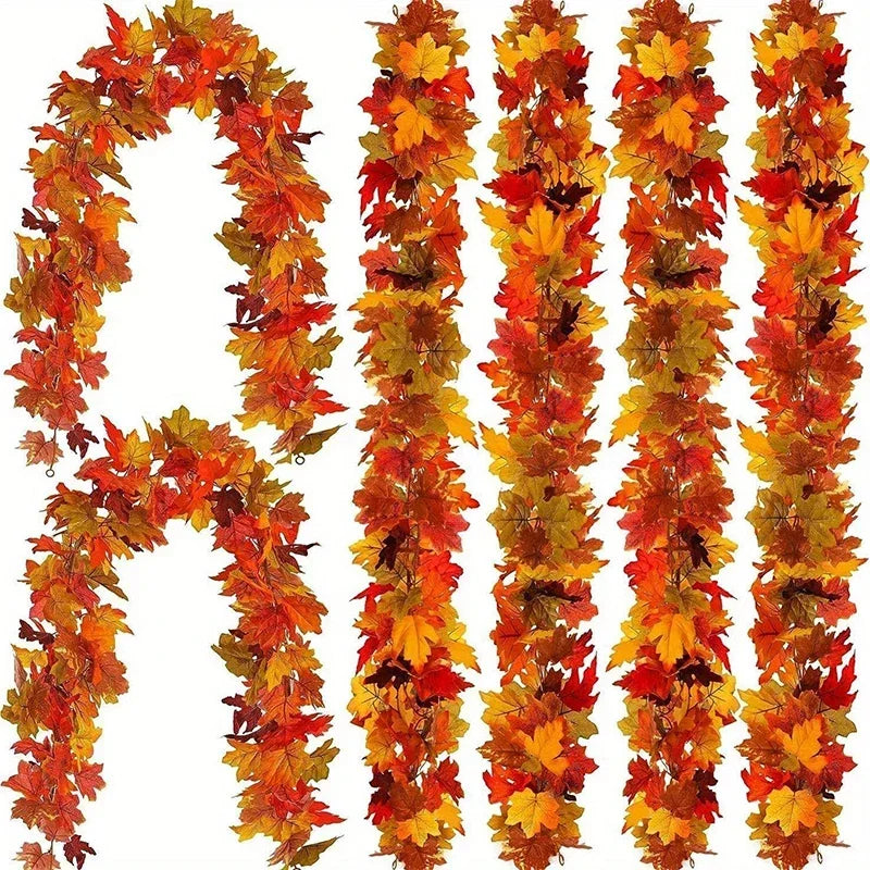 2M/78In - Artificial Fall Maple Leaf Garland