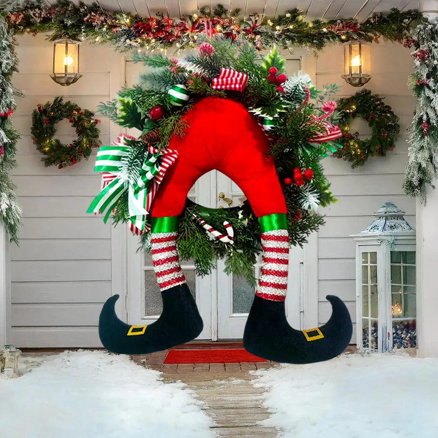 Cheeky Elf Butt Wreath