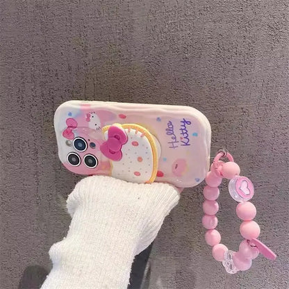 Kuromi x Hello Kitty Bracelet IPhone Case