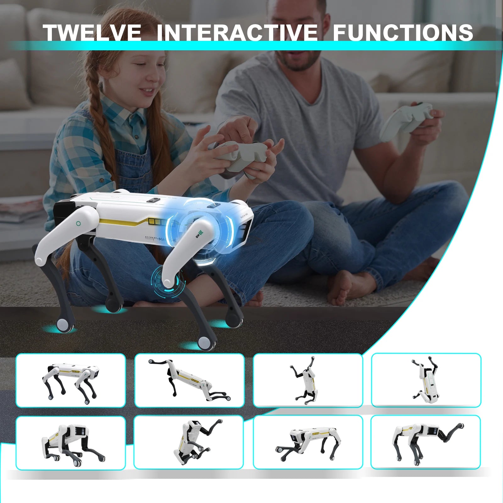 AI Robot Dog – Interactive Smart Pet with Voice Commands, App Control & Programmable Tricks